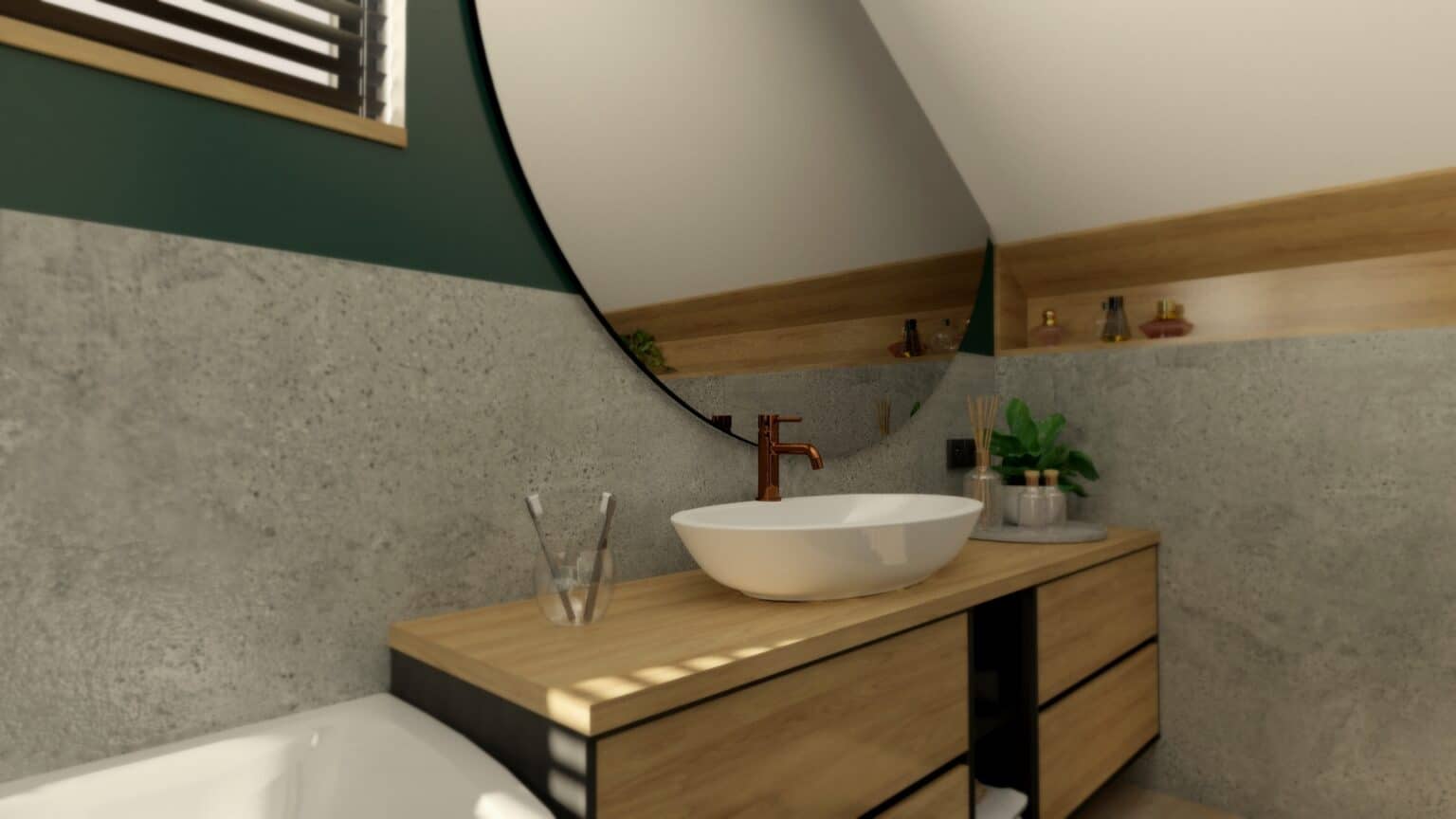 łazienka drewno i beton (11)